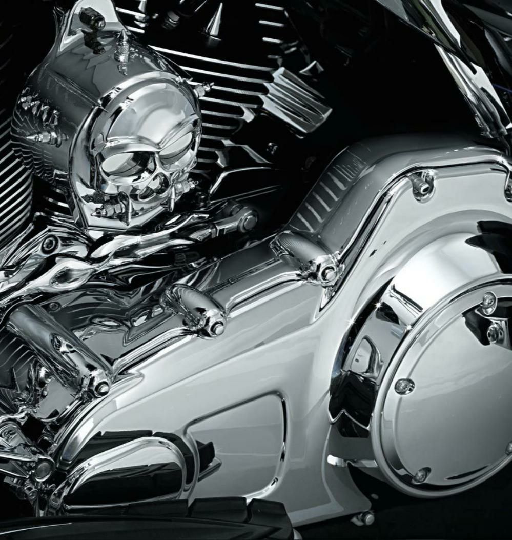 3783 ハーレー クリアキン クローム スイッチパネル アクセント