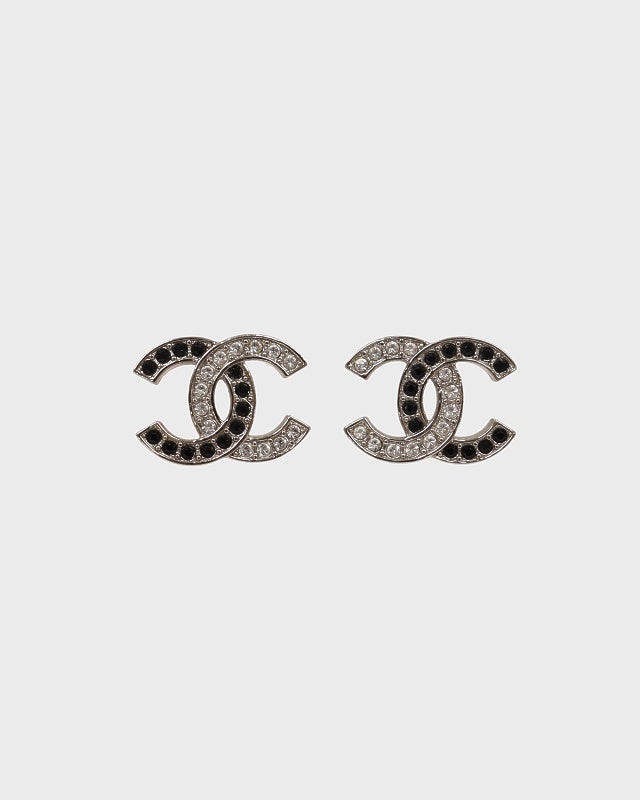 CHANEL COCOラインストーンピアス | Hedy