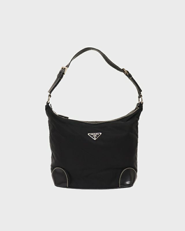 PRADA 三角ロゴ金具ナイロンレザーワンショルダーバッグ | Hedy