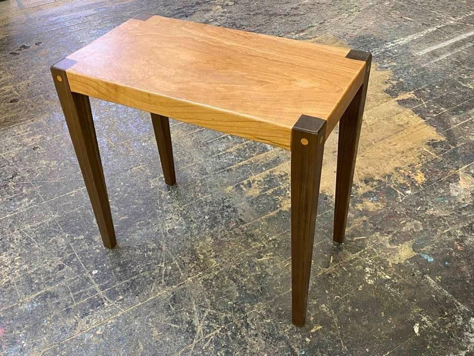 Cherry + Walnut Side Table | Hello Crisp