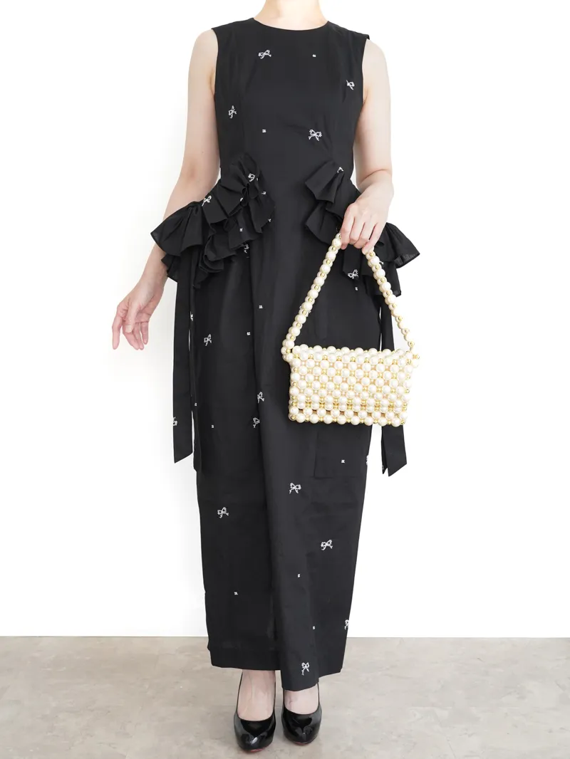 Bibiy.（ビビィ）ELODIE FRILL DRESS（ブラック/S） | ブランドドレス