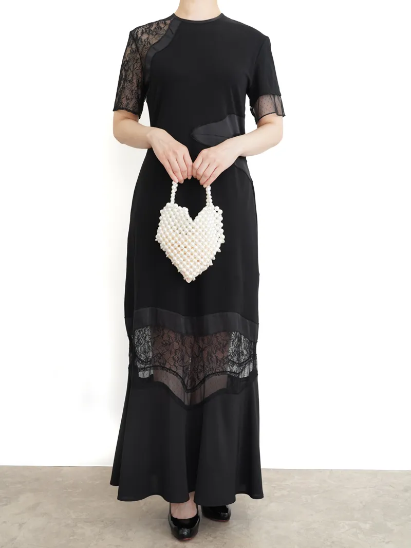 Ameri VINTAGE（アメリ ヴィンテージ）MEDI ASYMMETRY LACE CUT DRESS