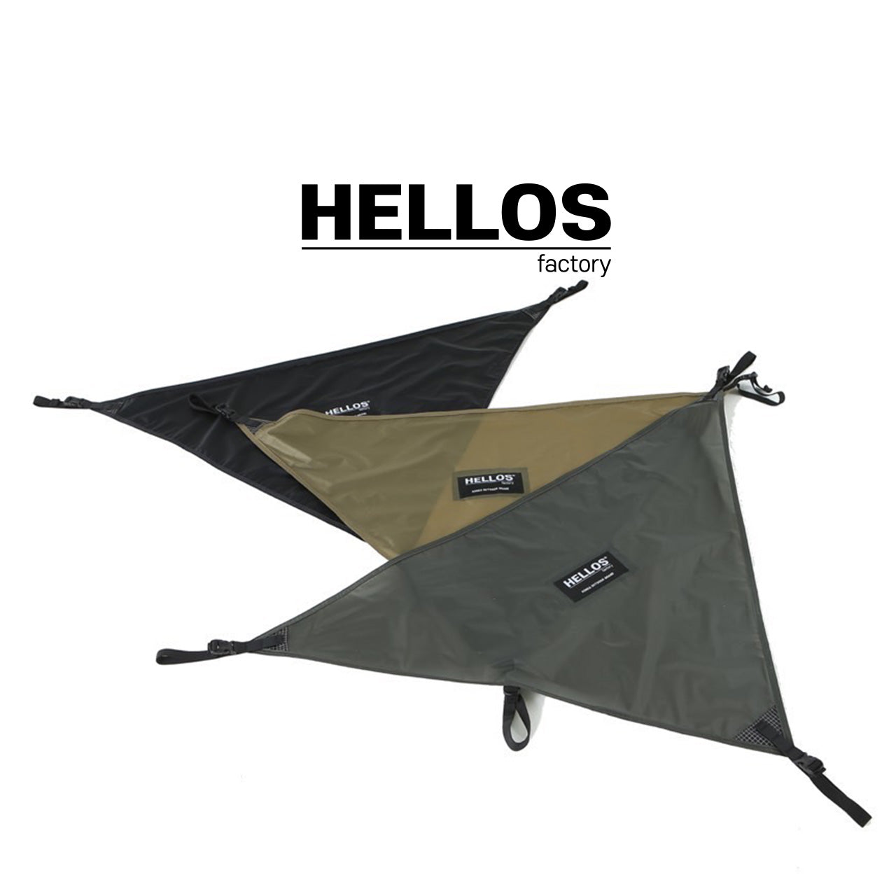 テント・タープ HELLOS Snail Shelter-Flag-BK(BLACK) テント・タープ