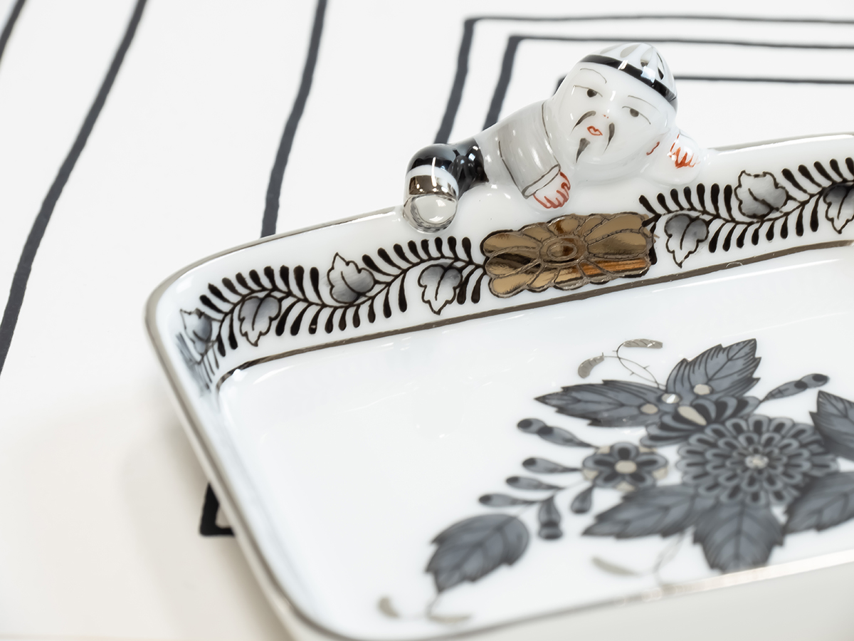 ヘレンド マンダリン(M) お給仕 シノワズリ フィギュリン 人形2 【公式