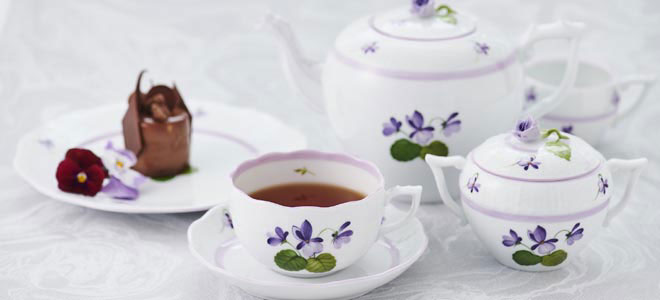 バイオレット] ティーカップ&ソーサー