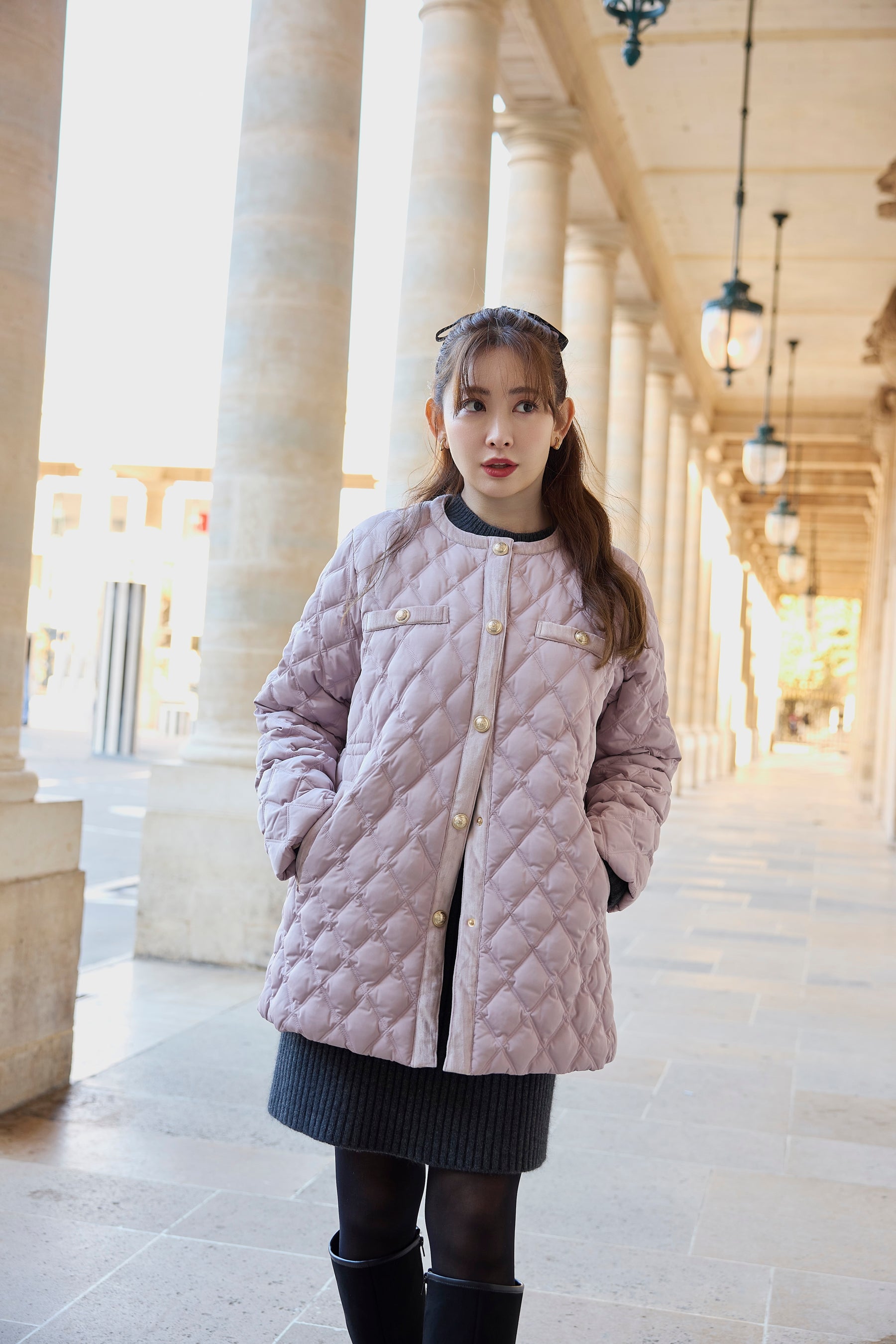 Liora Quilted Down Jacket