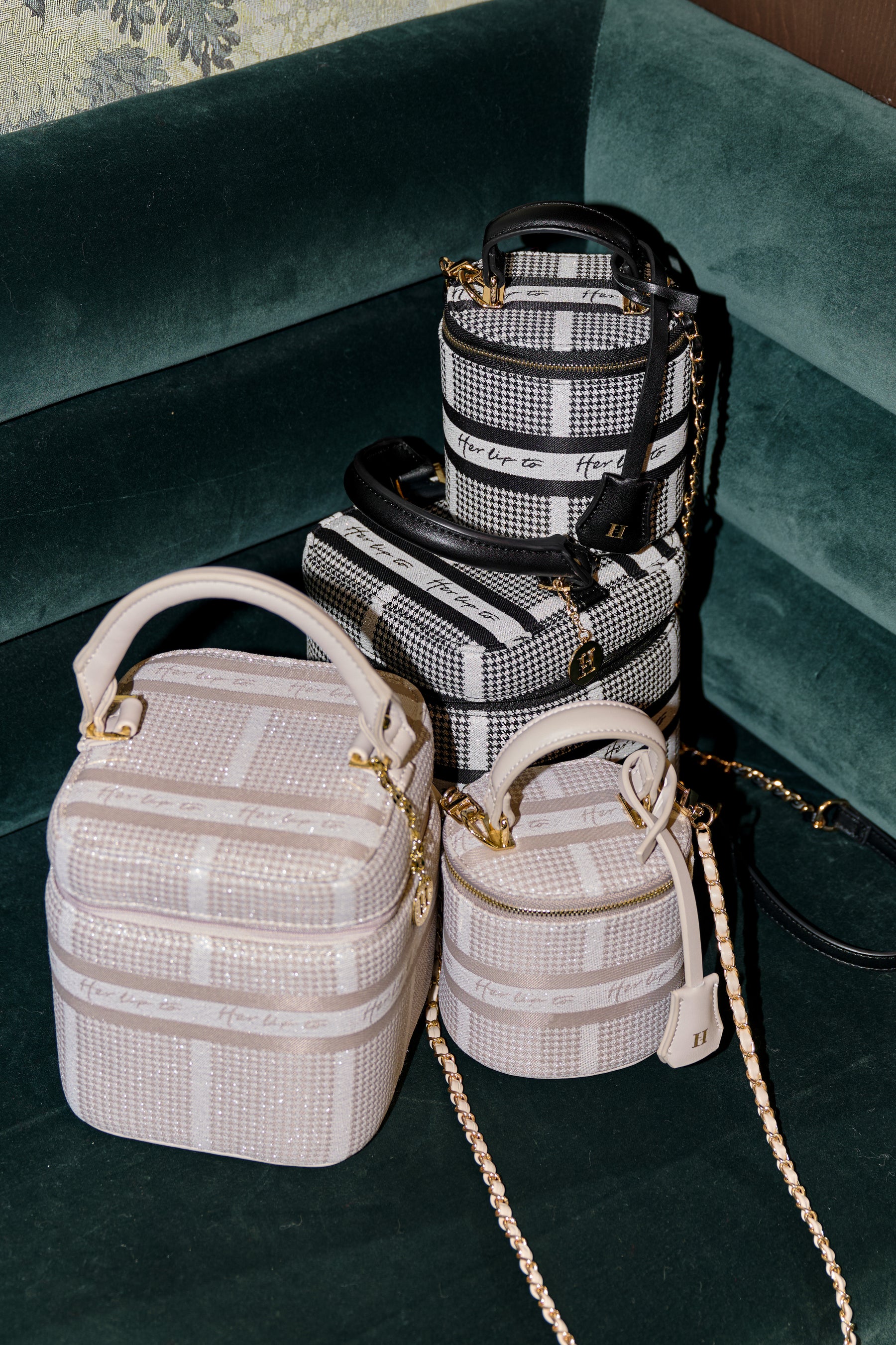 HLT Jacquard Vanity Bag