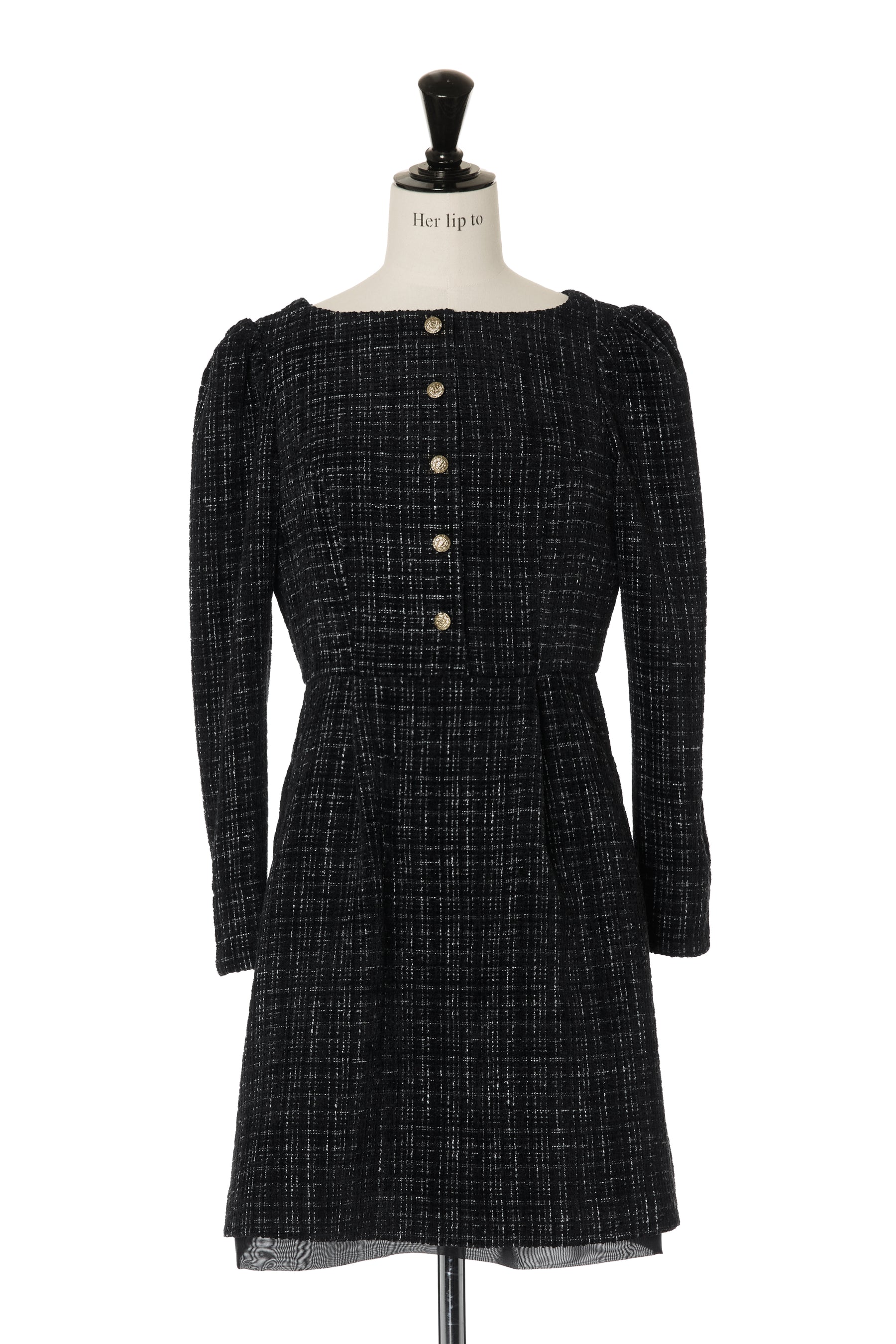 Mondrian Tweed Mini Dress herlipto