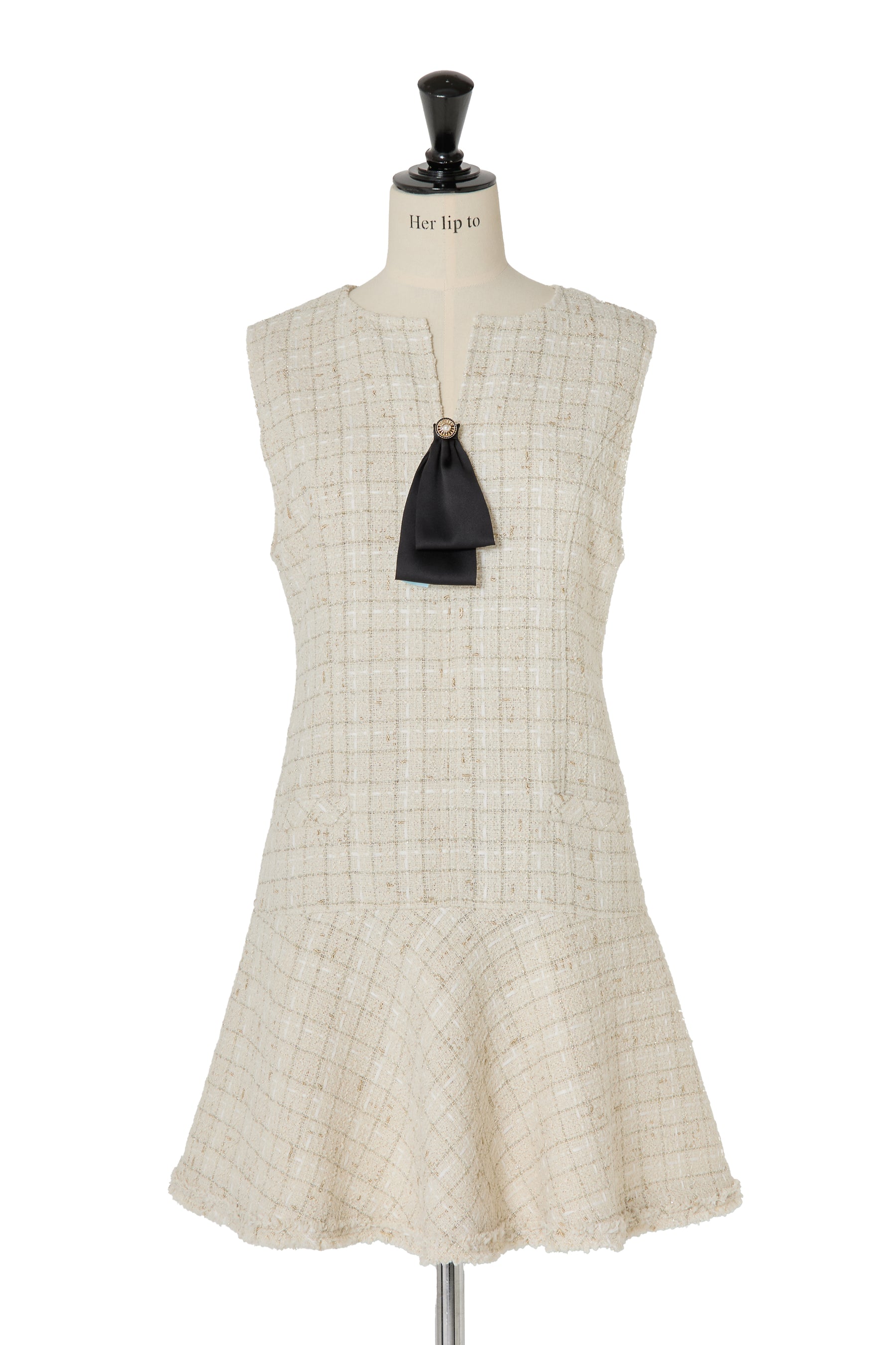 herlipto Victoria Tweed Jumper Dress