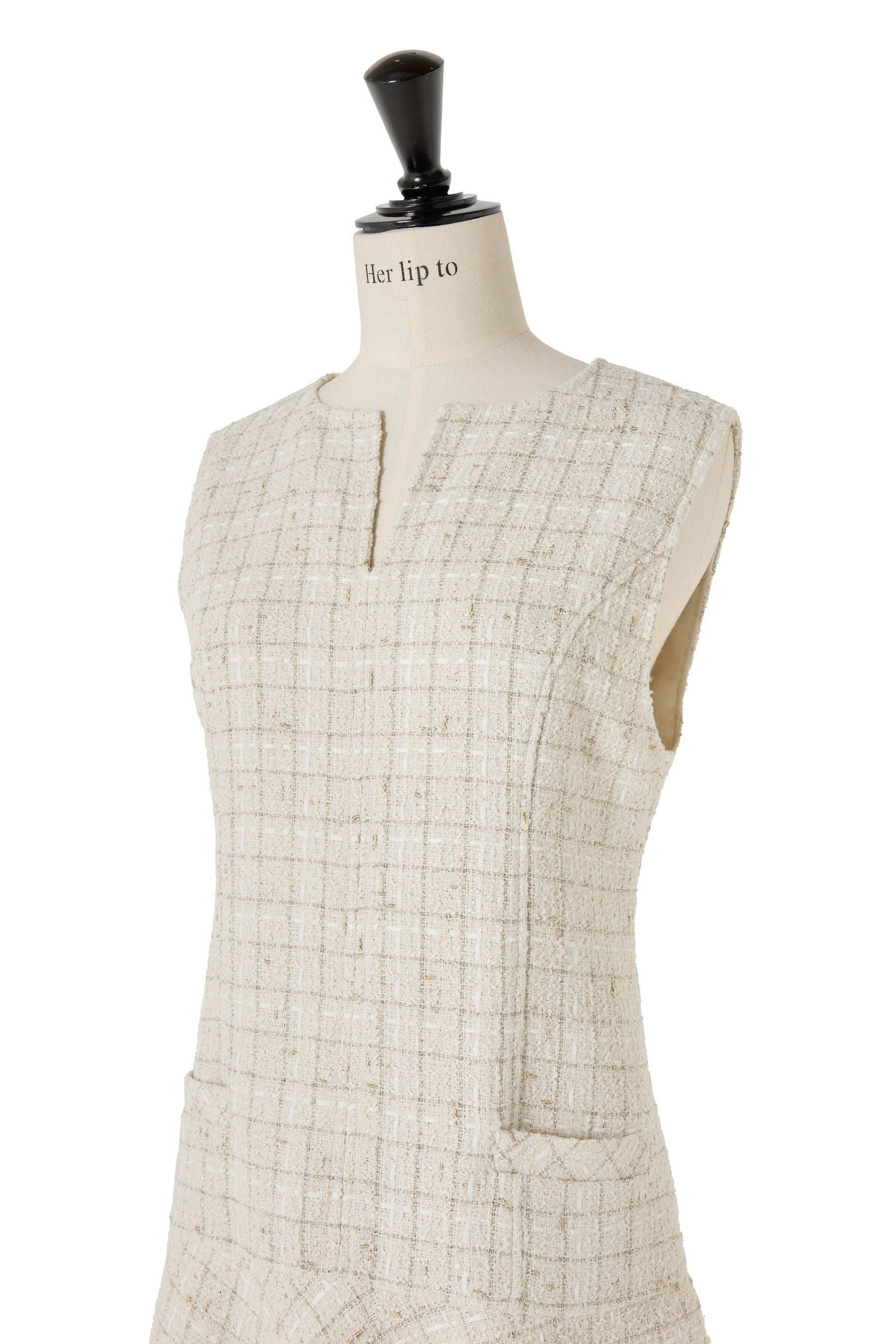 herlipto Victoria Tweed Jumper Dress