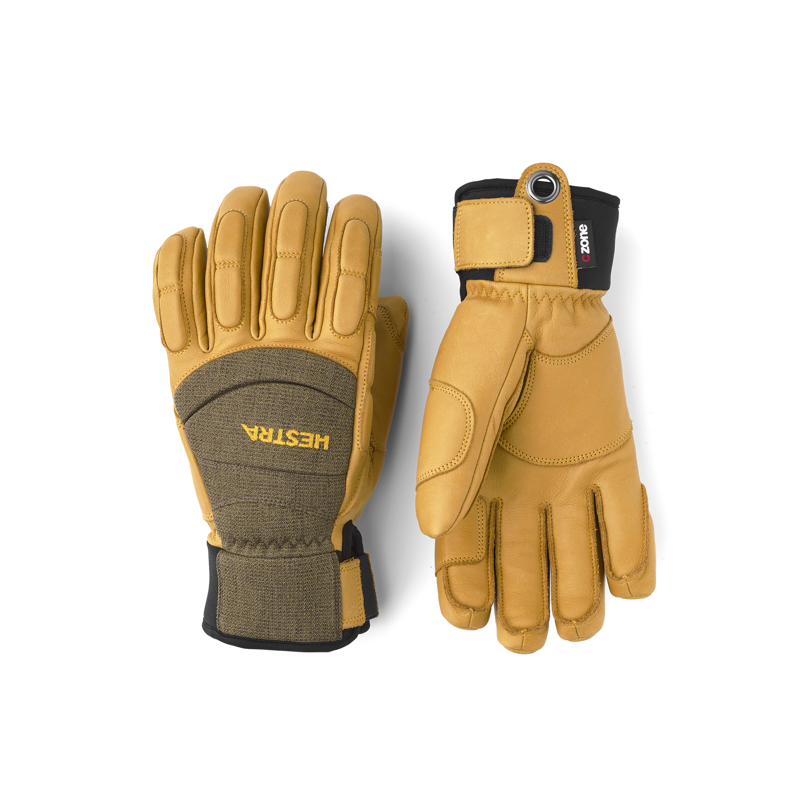 Vertical Cut CZone - Olive & tan | Hestra Gloves