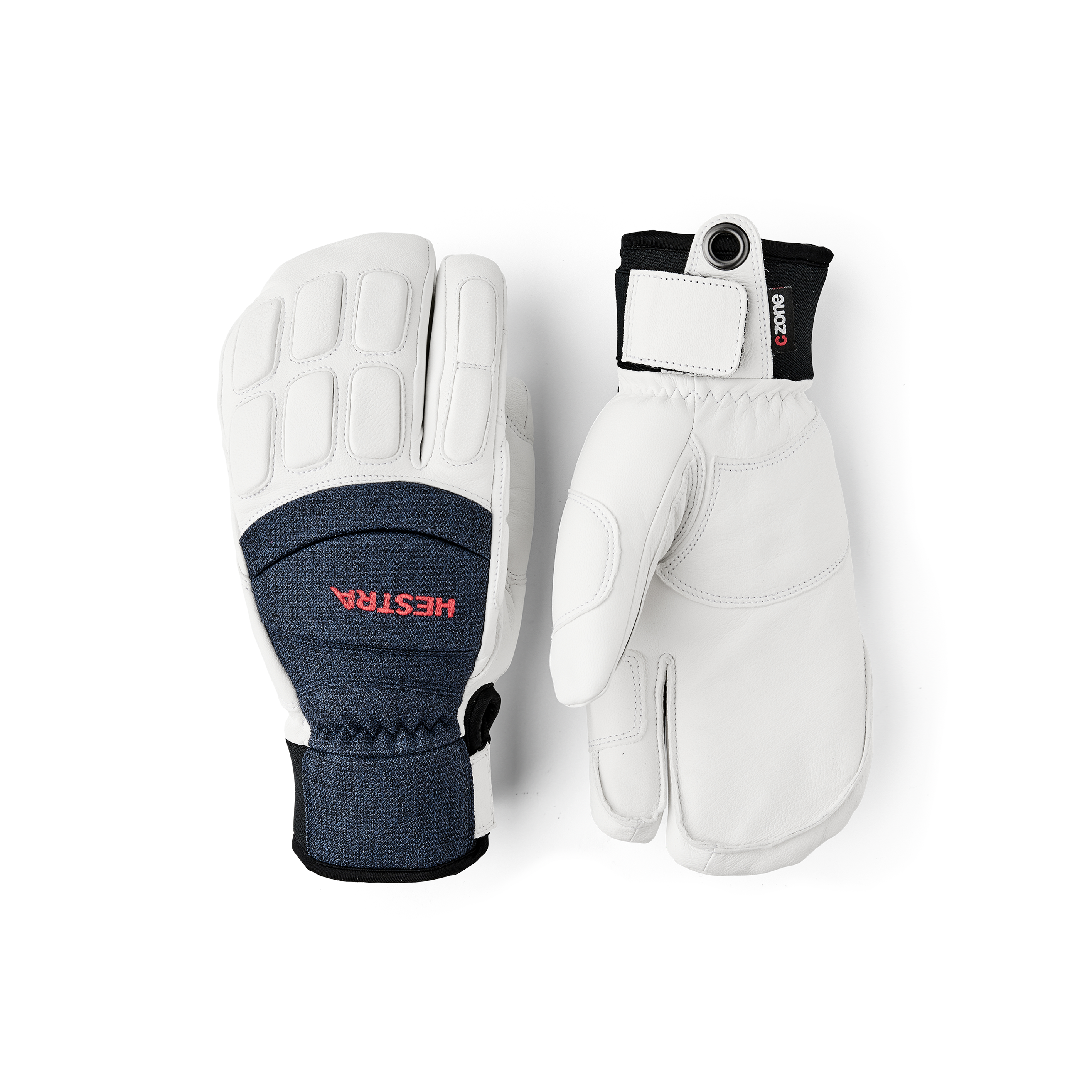 Vertical Cut CZone 5-finger - Navy/White | Hestra Gloves