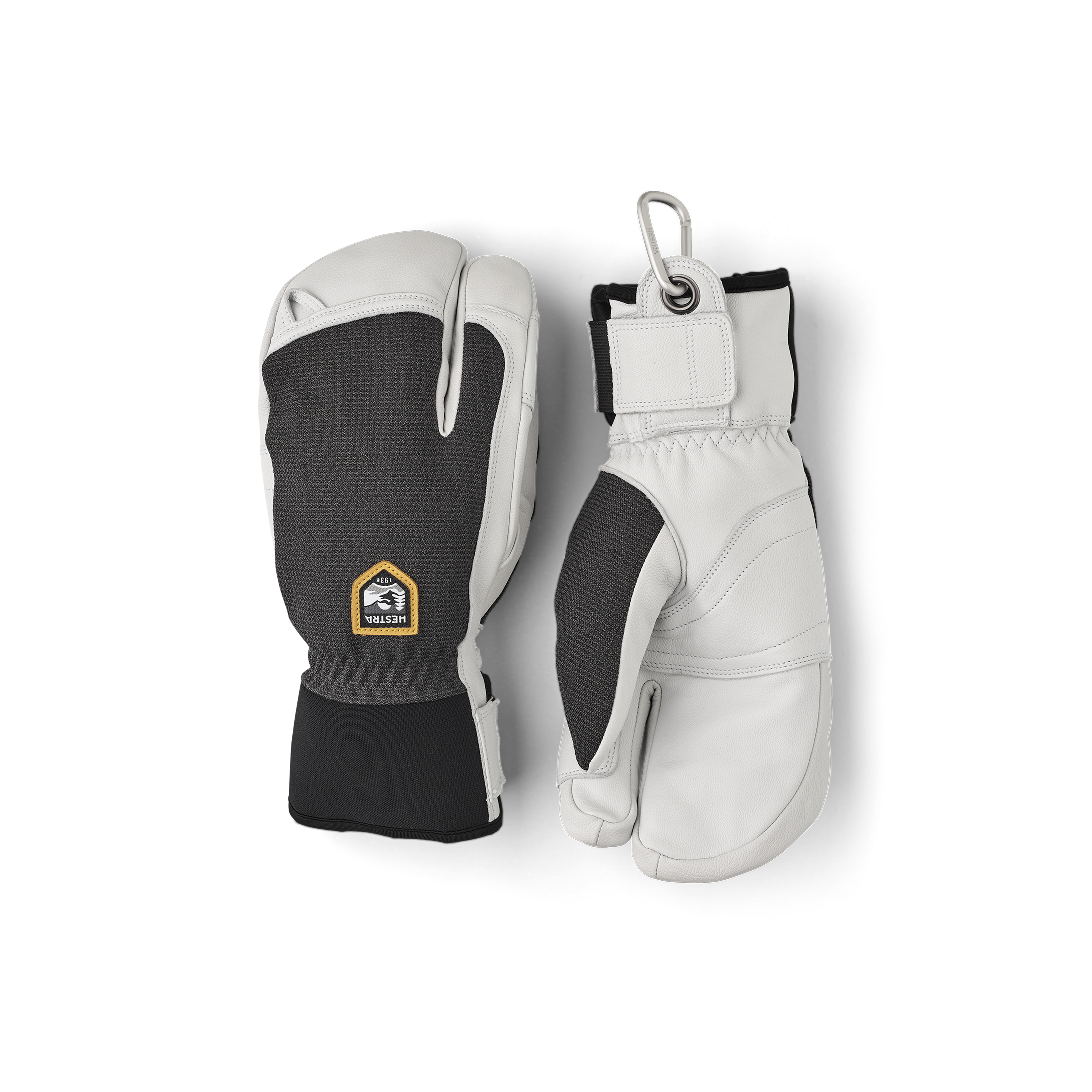 Army Leather Patrol 3-finger - Charcoal | Hestra Gloves