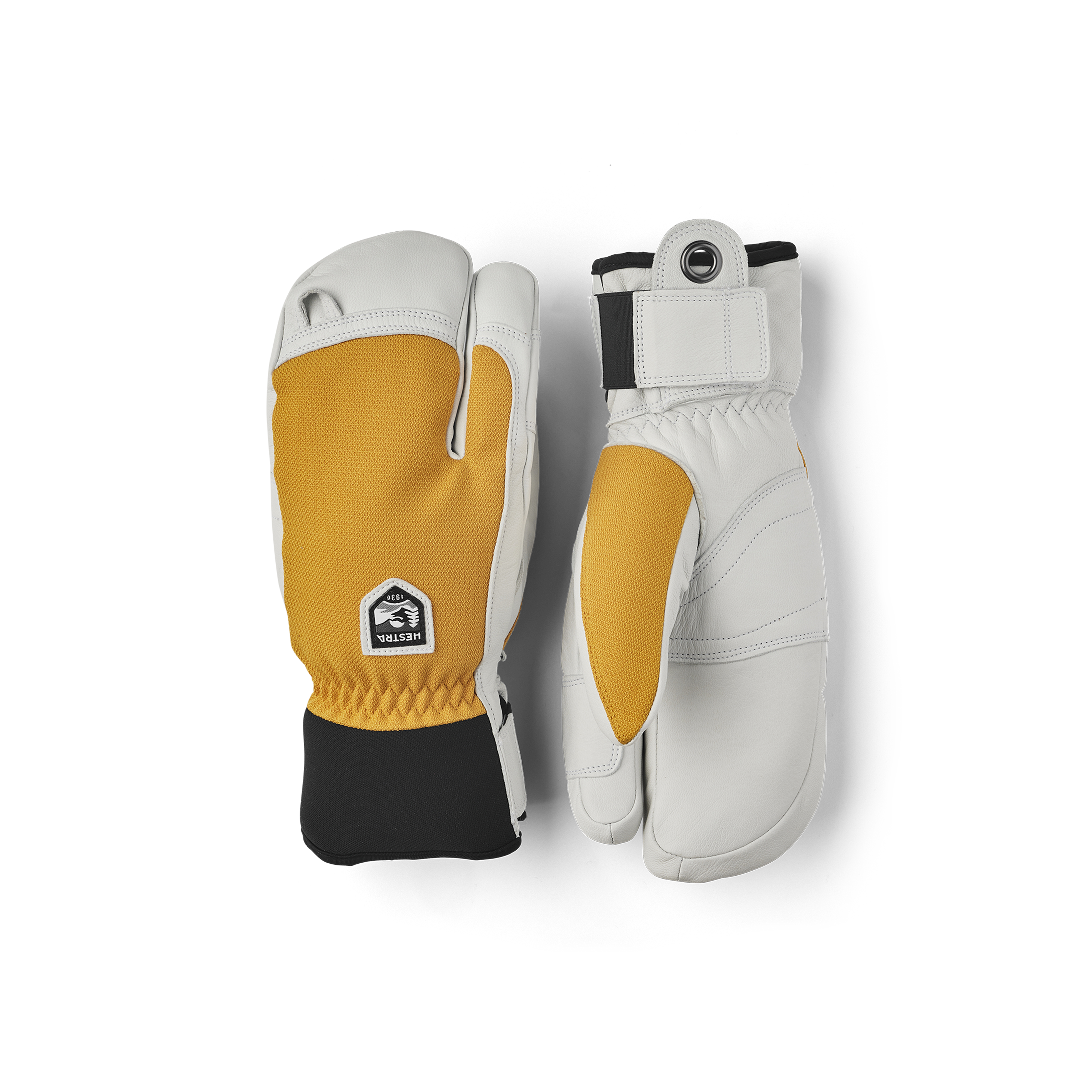 Army Leather Patrol 3-finger - Mustard | Hestra Gloves