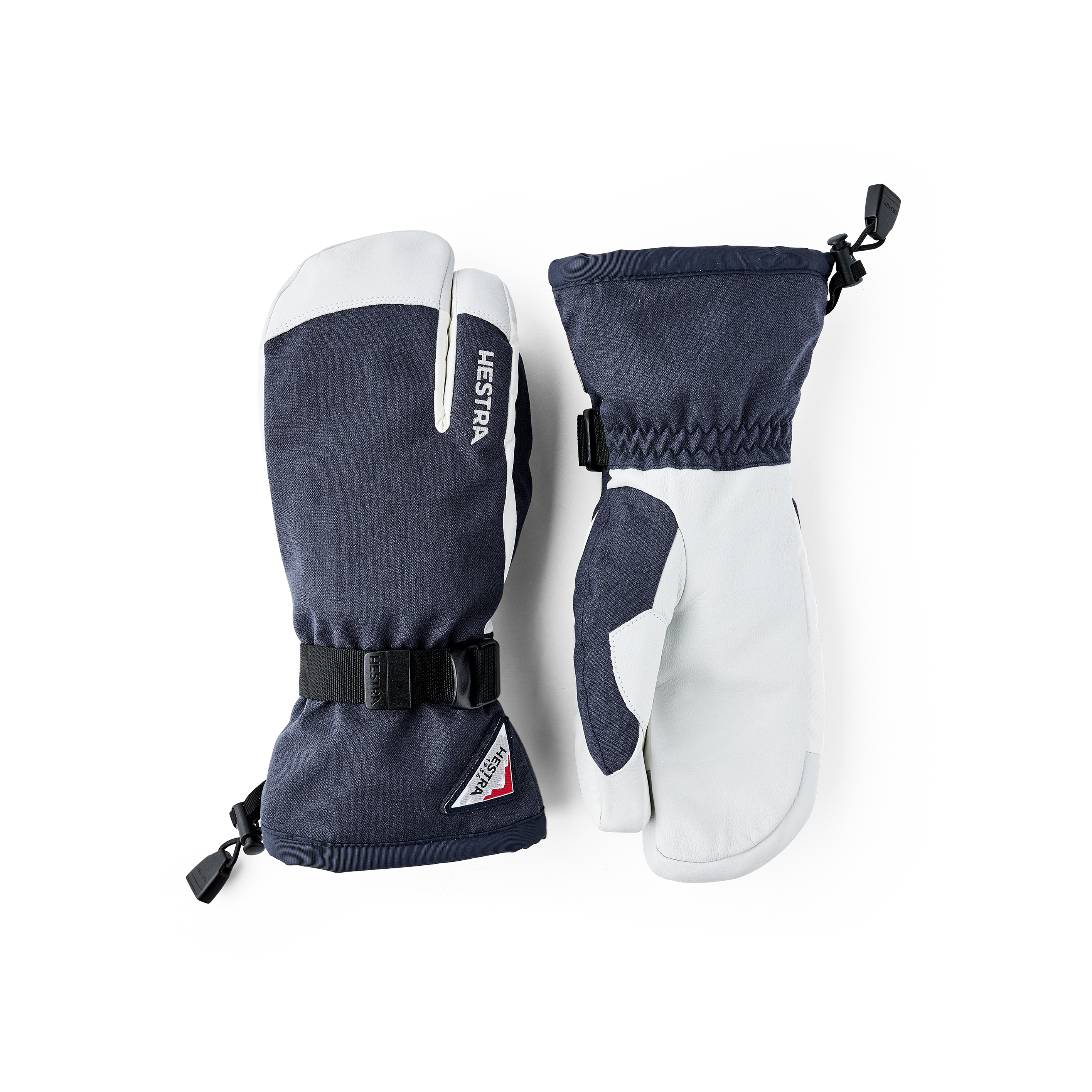 Powder Gauntlet - 3 finger - Navy & offwhite | Hestra Gloves