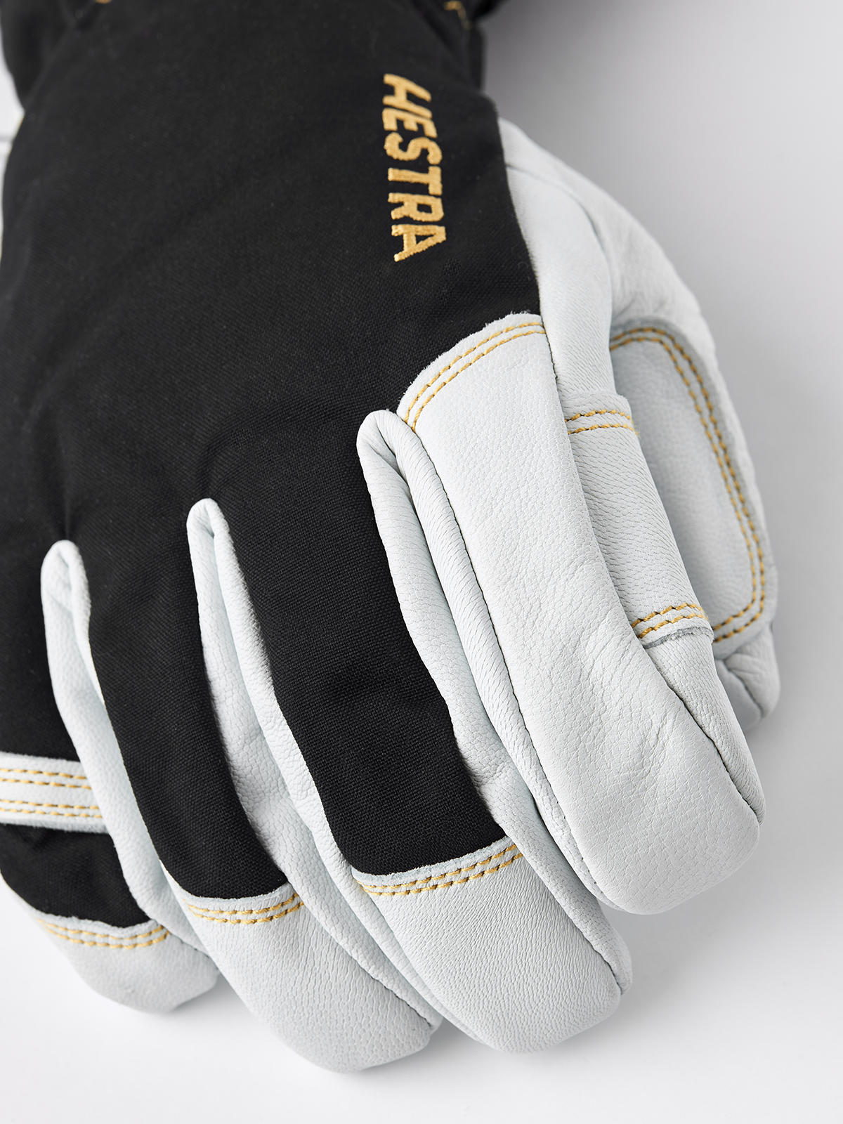 Army Leather Gore-Tex - 5 finger - Black/Natural Grey | Hestra Gloves