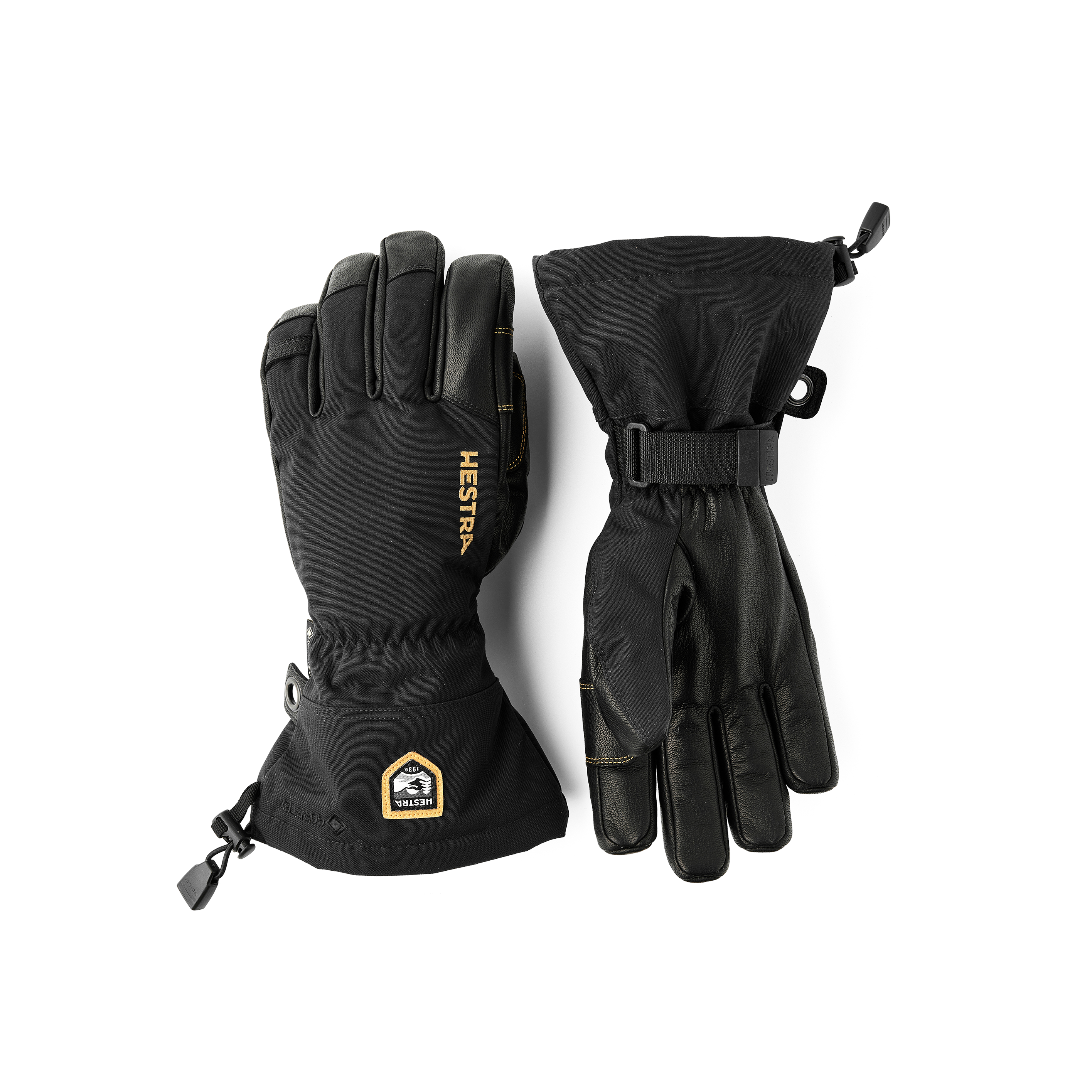 Army Leather Gore-Tex - 5 finger - Black | Hestra Gloves