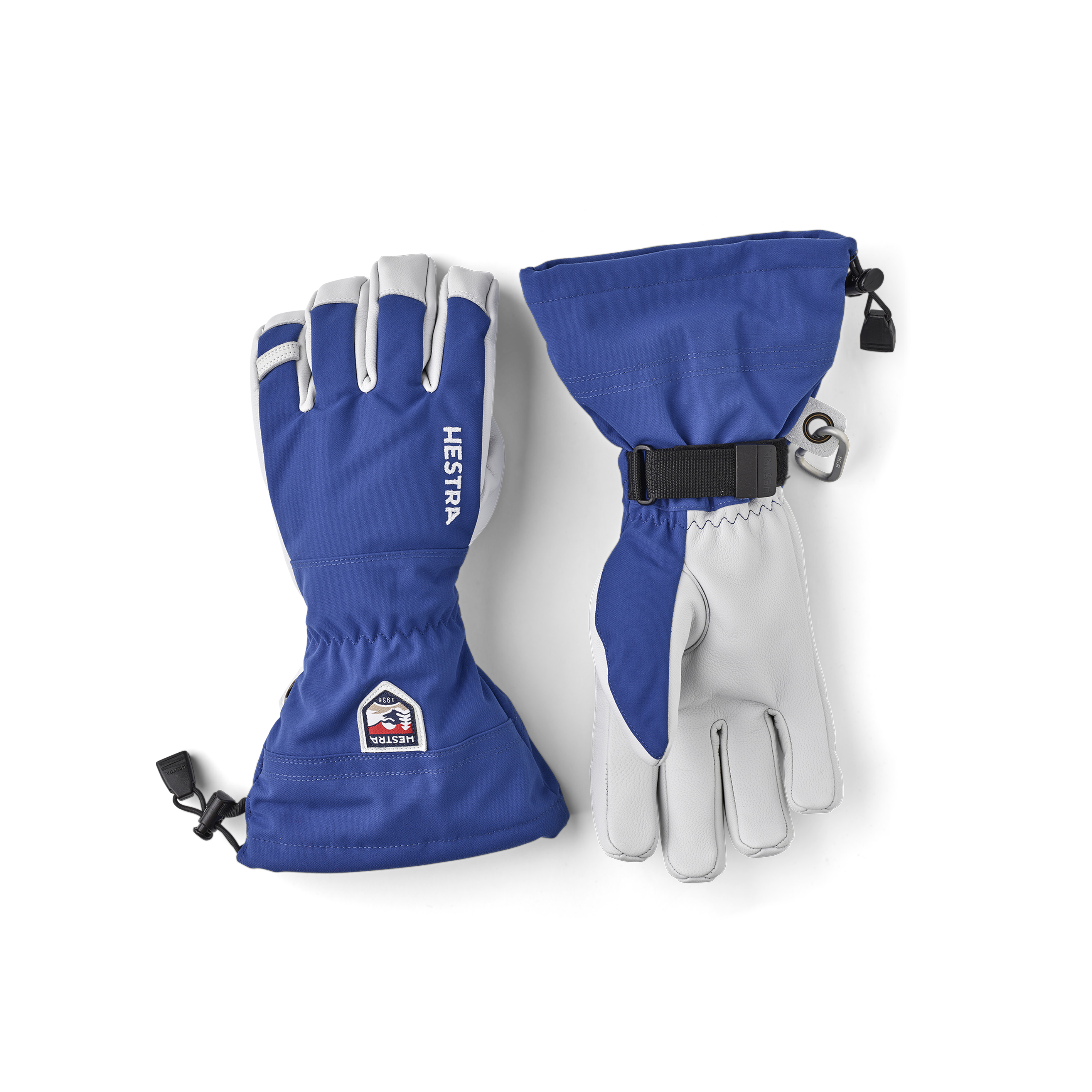 Army Leather Heli Ski - Royal blue | Hestra Gloves