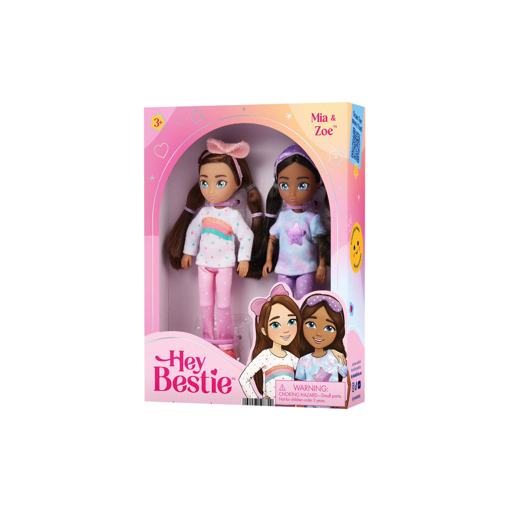 Mia & Zoe | 5.5-inch Ball-Jointed Dolls | Hey Bestie