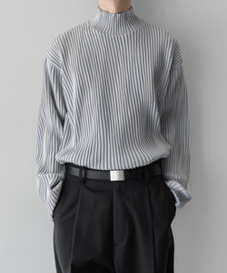 ssstein / シュタイン】OBLIQUE PATTERNED KNIT LS - GREY | 公式通販