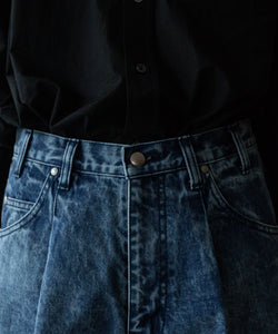 stein / シュタイン】CHEMICAL BLEACHED DENIM JEANS - INDIGO | 公式