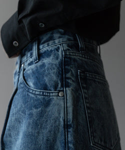 stein / シュタイン】CHEMICAL BLEACHED DENIM JEANS - INDIGO | 公式