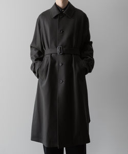 ssstein / シュタイン】OVERSIZED INVESTIGATED COAT - GREY KHAKI