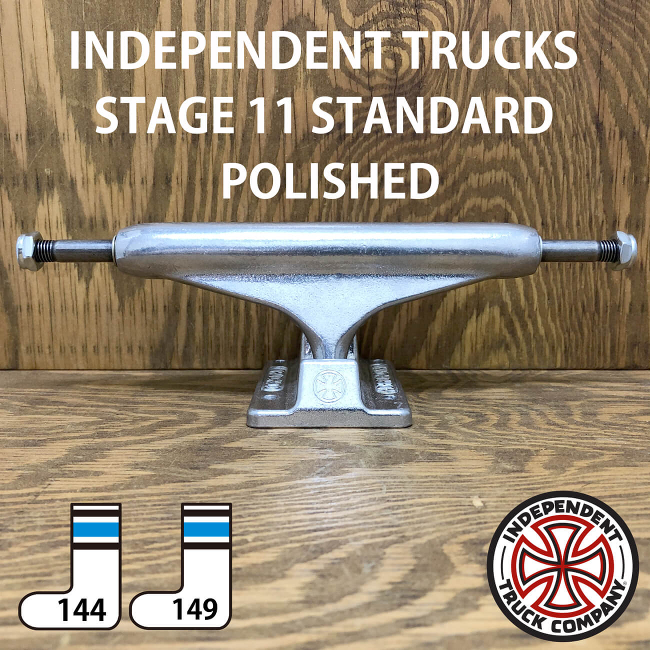 INDEPENDENT STAGE11 POLISHED STANDARD TRUCKS 144-149 | 東京の