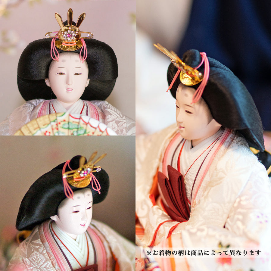 最もお値段が高い雛人形 理由は着物が手書き金彩刺繍 【Flower Girl