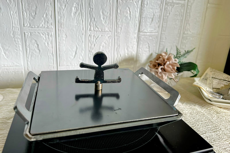 HIBANAS│ヒバナス│小型鉄板とフタセット HIBATOTTE-solo_set