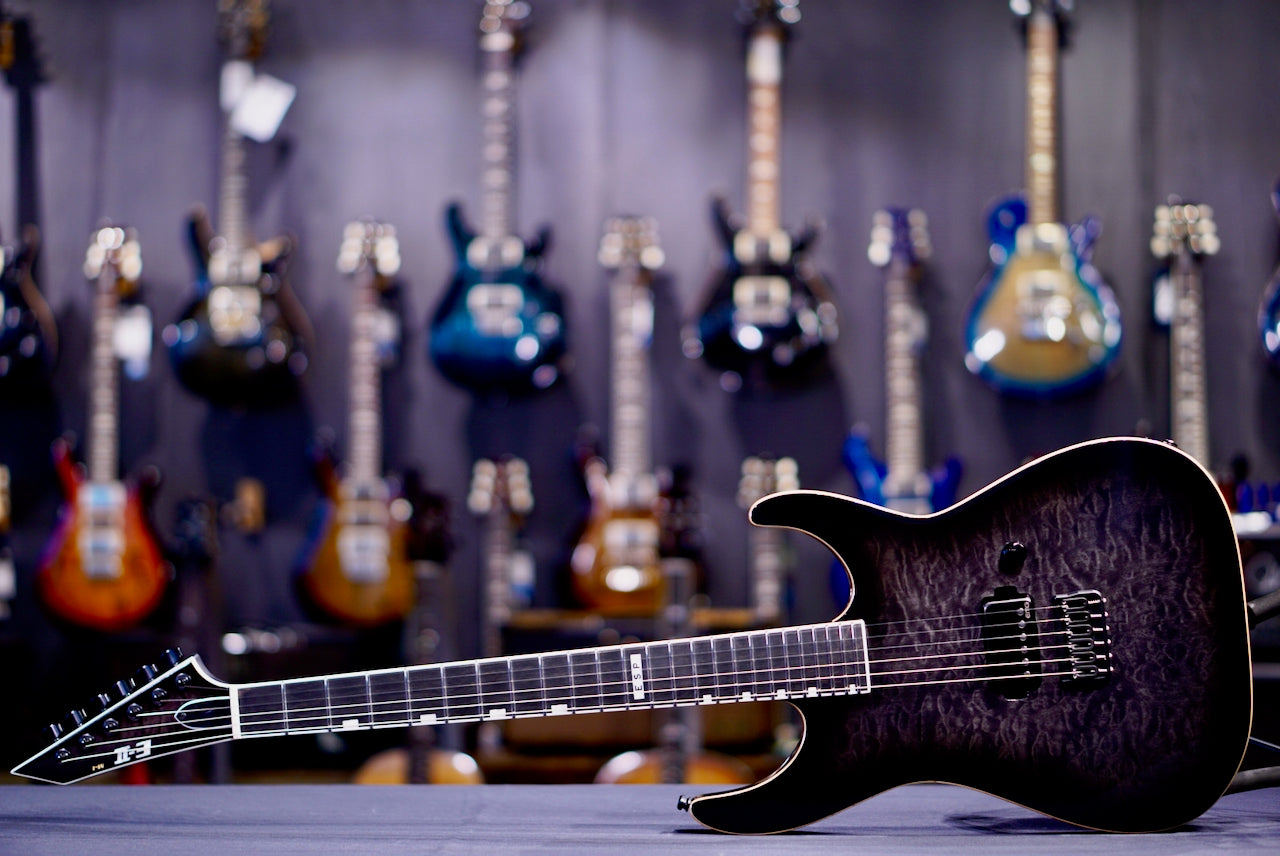 ESP E-II M-I THRU NT QM See thru black burst ES0350253