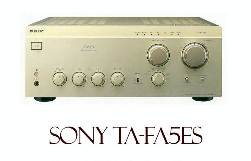 ジャンク・ソニープリメインアンプ⁄TA-FA5ES通電のみ確認済み SONY