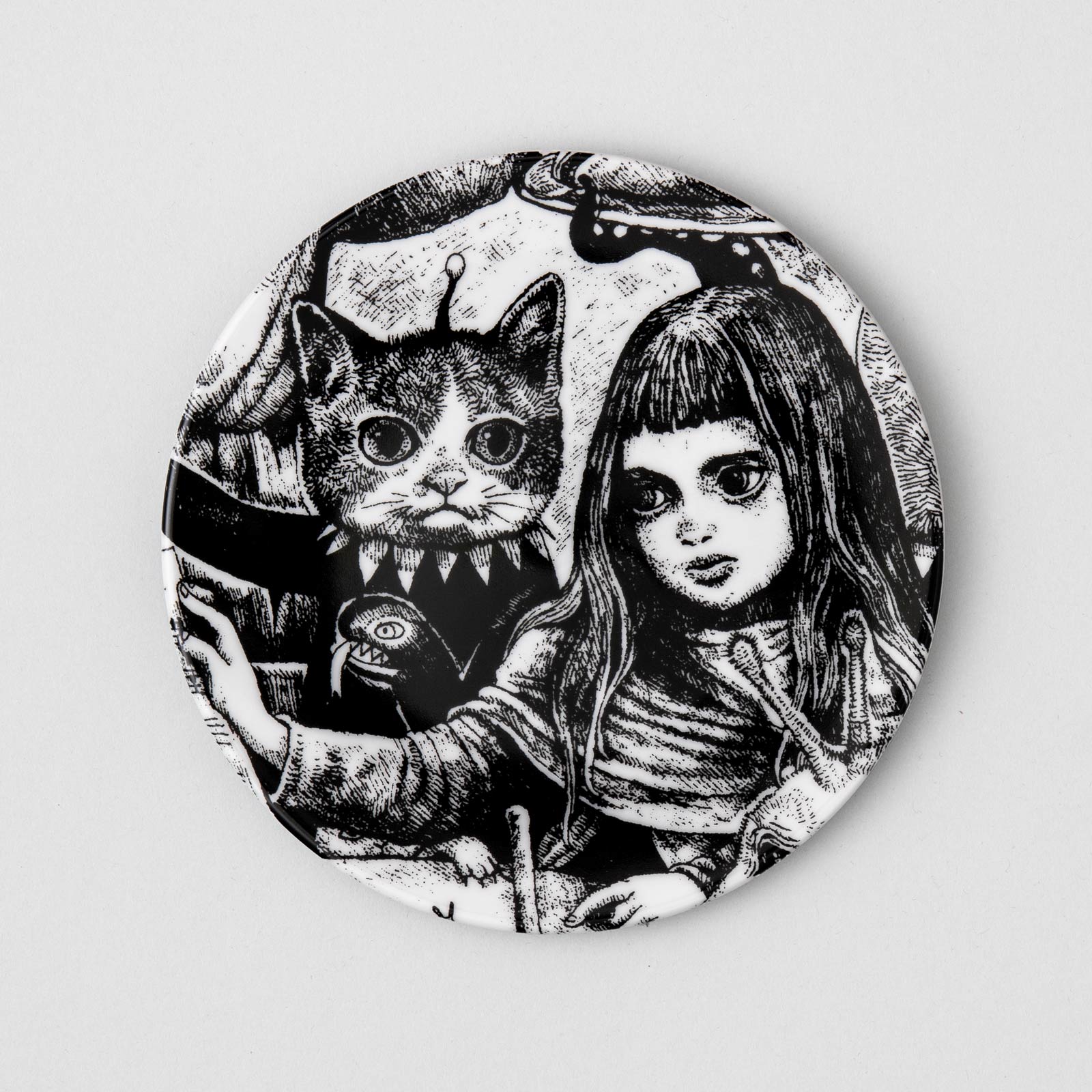 No,12 17cm丸皿5枚セット BABEL蛤の船にのる音楽家 – ボリス雑貨店