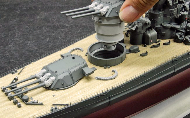 1/350戦艦『大和』タミヤリニューアル版プレミアムキット：最終仕上げ