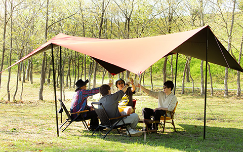 ハイスペックタープ THE TARP -ザ・タープ- レッド | HILLS FIELD