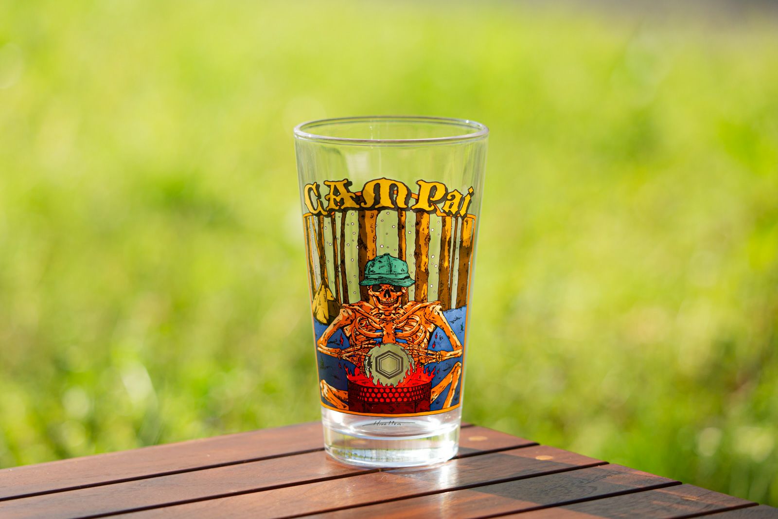 オリジナルパイントグラス -キャンプぁい- 480ml | HILLS FIELD(ヒルズ