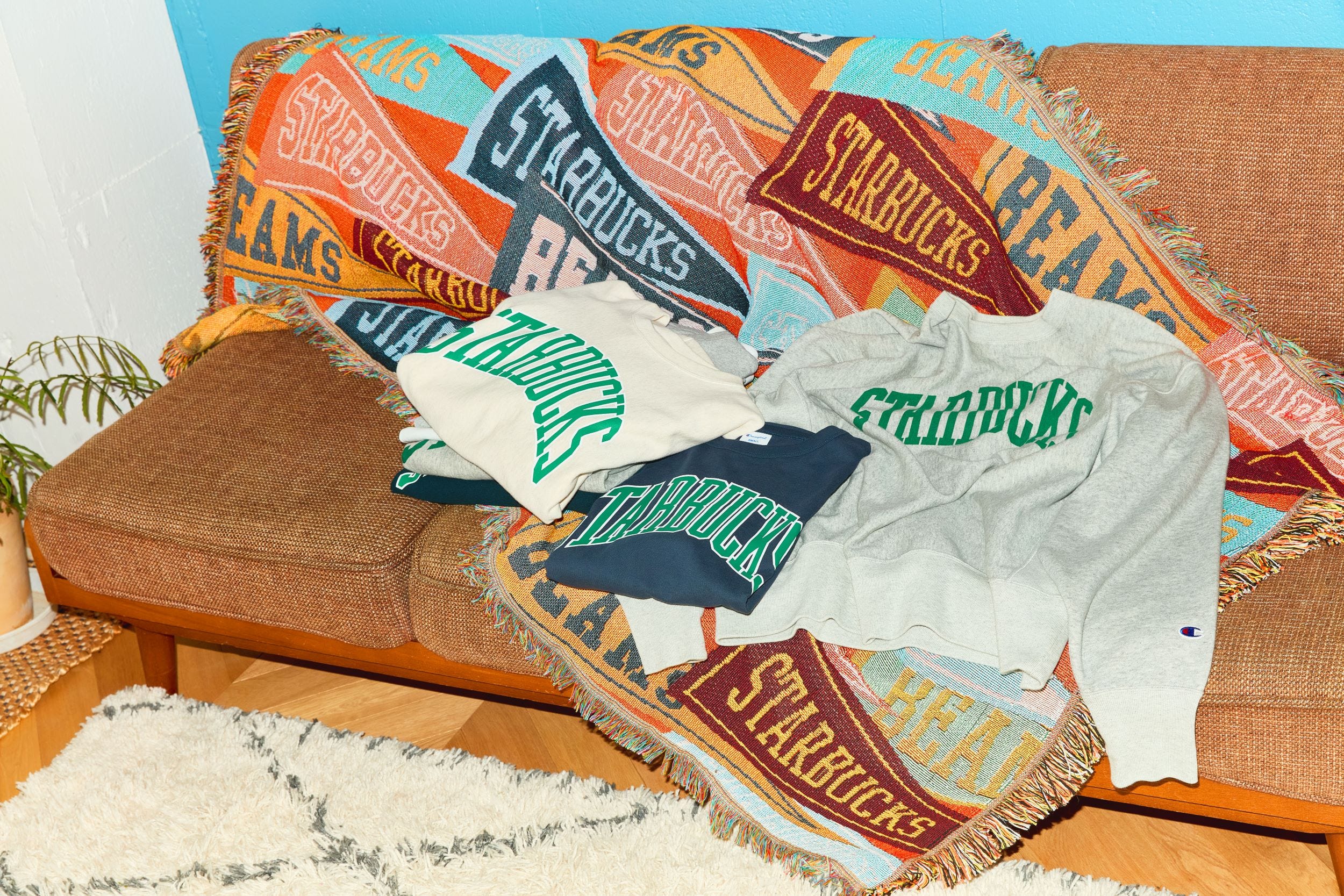 BEAMS×STARBUCKS スローケット ベージュ 新品 【公式通販】