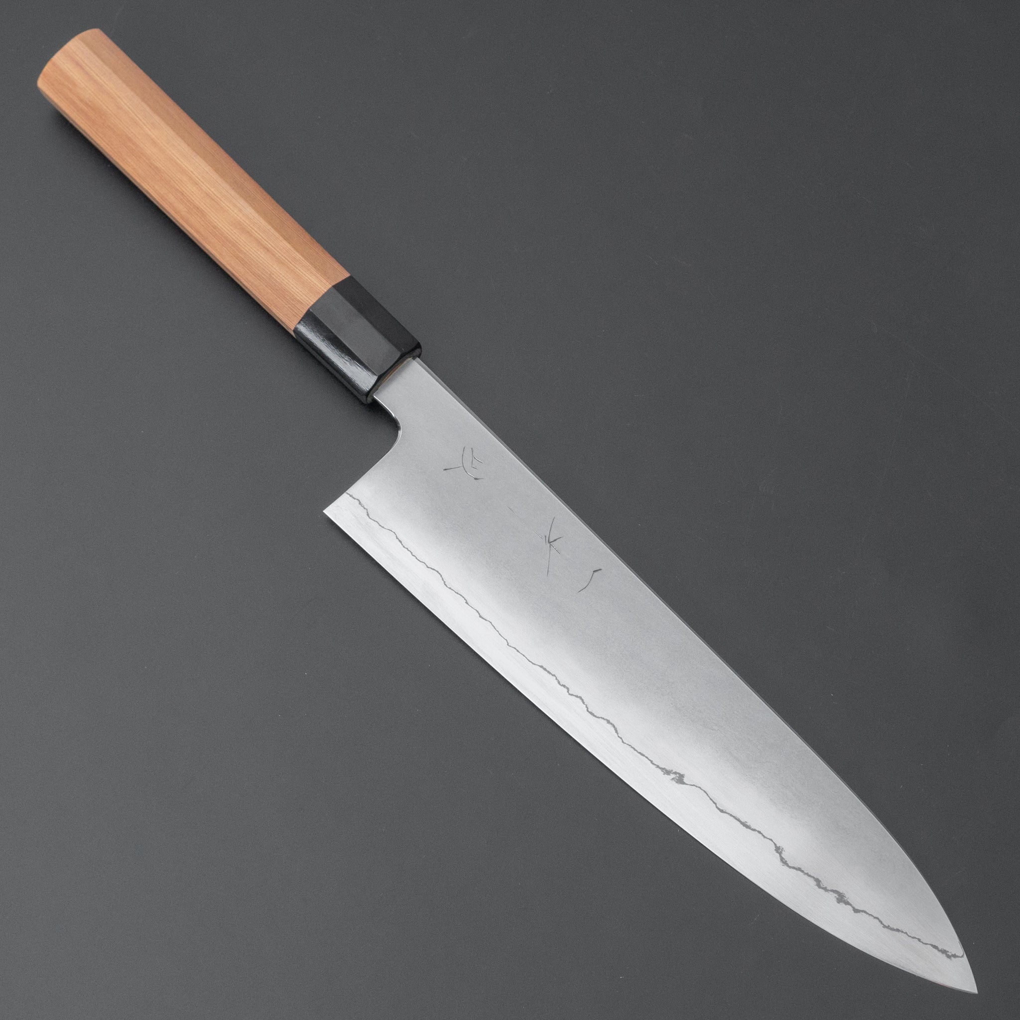Hitohira Kikuchiyo Izo Silver #3 Gyuto 240mm Yakusugi Cedar Handle