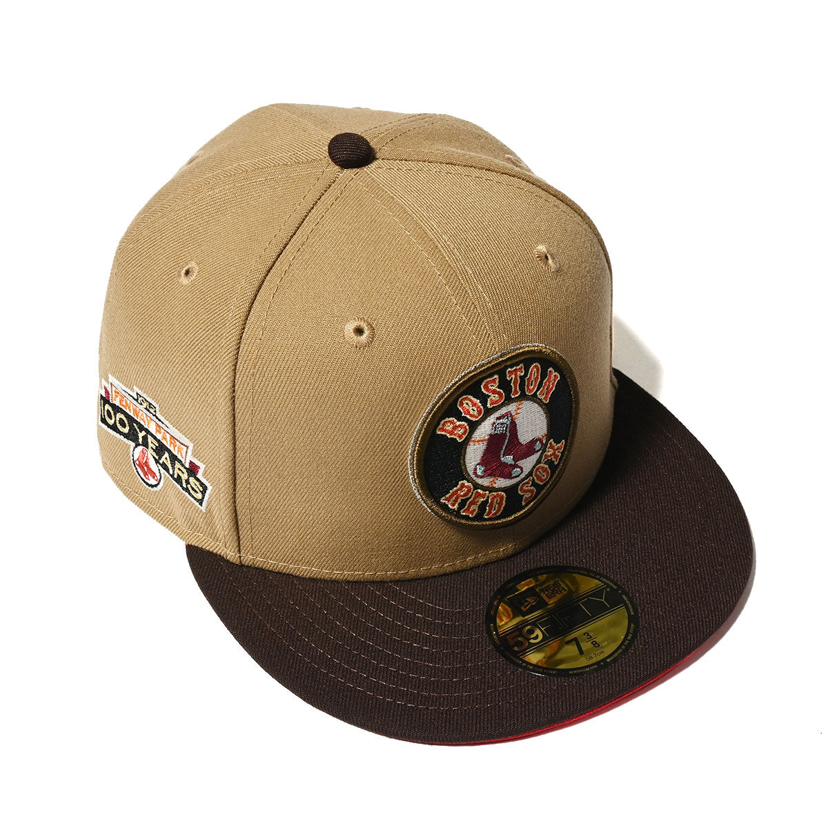 NEW ERA Boston Red Sox - FENWAY PARK 100 YEARS 59FIFTY KHAKI/BRNT