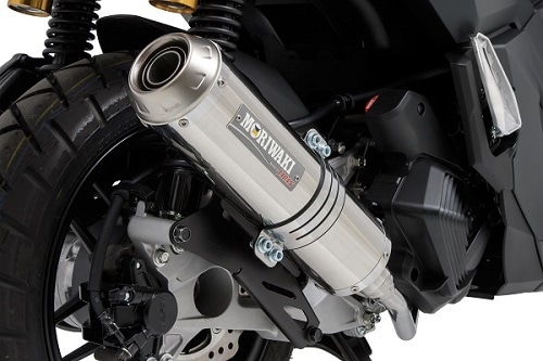 モリワキ ZEROフルエキゾースト (ADV160)(アノダイズドチタン): 純正