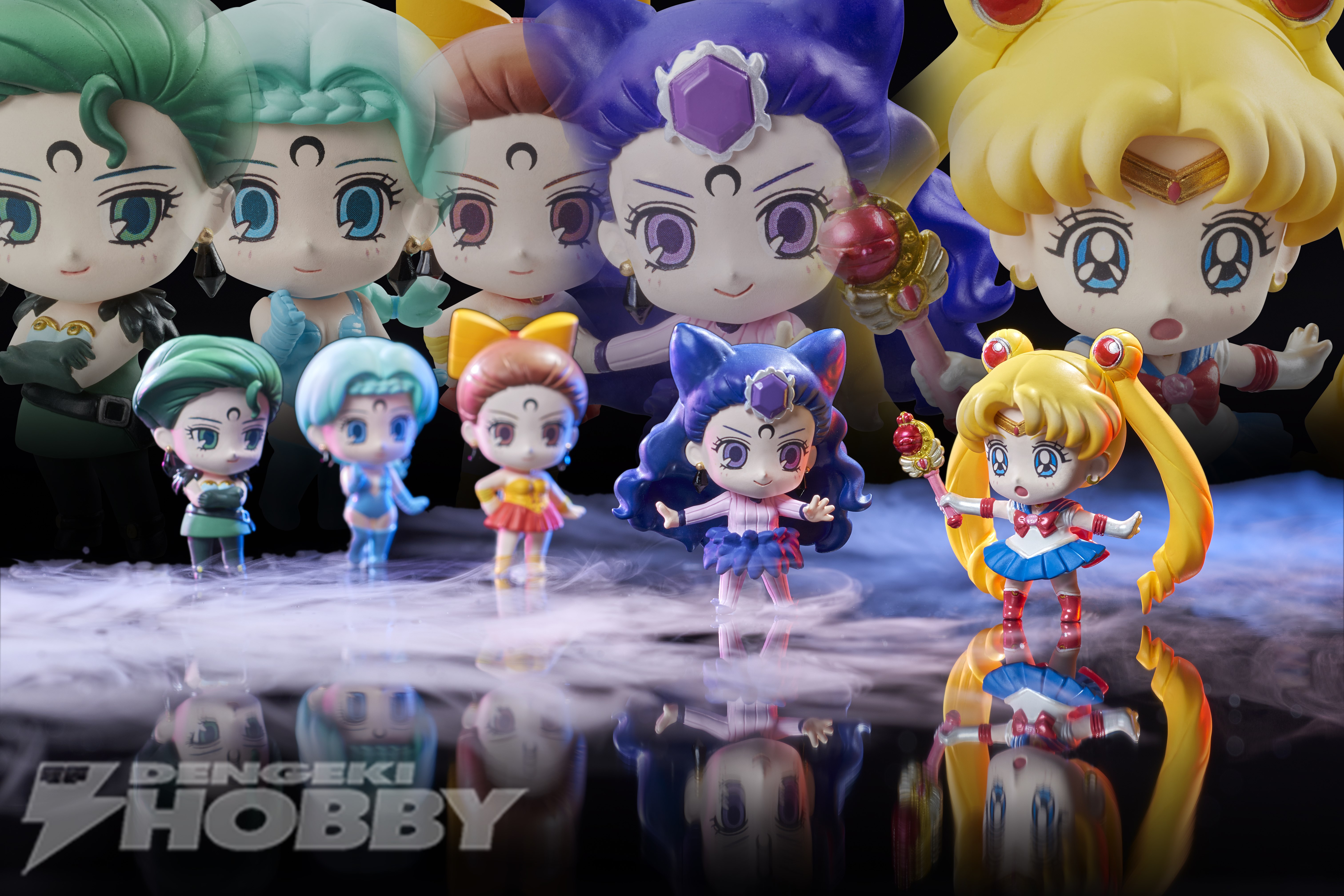 セーラームーンより「あやかしの四姉妹」がデフォルメフィギュアに