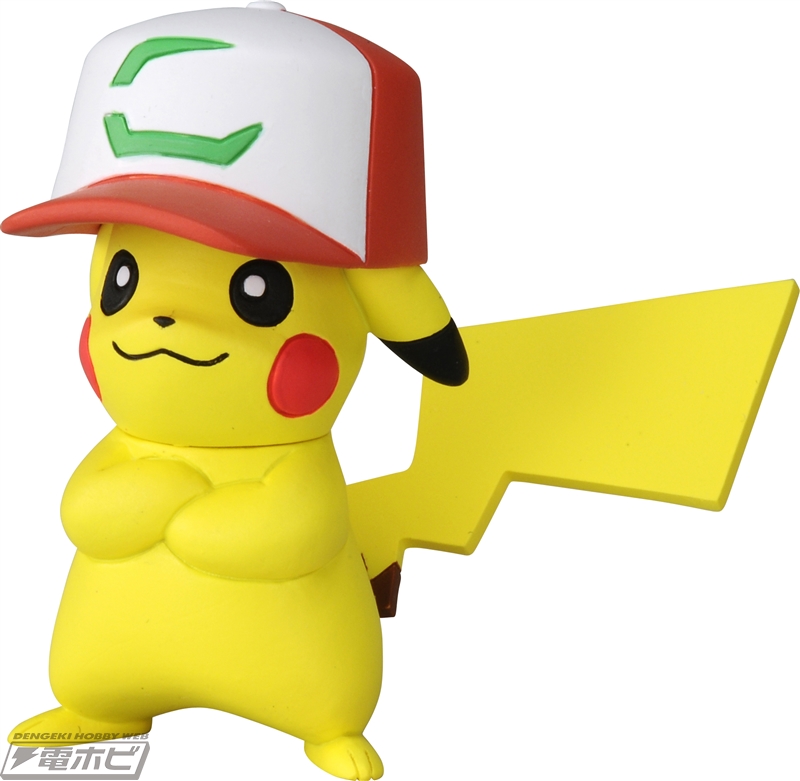 ポケモン』ピカチュウが歴代サトシの帽子をかぶった「モンコレ」7体