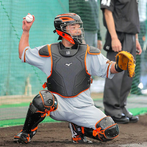 ホッケー型 キャッチャー マスク ヘルメット 阿部慎之助 侍ジャパン