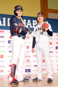 侍ジャパン】村上宗隆「もう一度世界一を」新ユニ発表会見で来年の