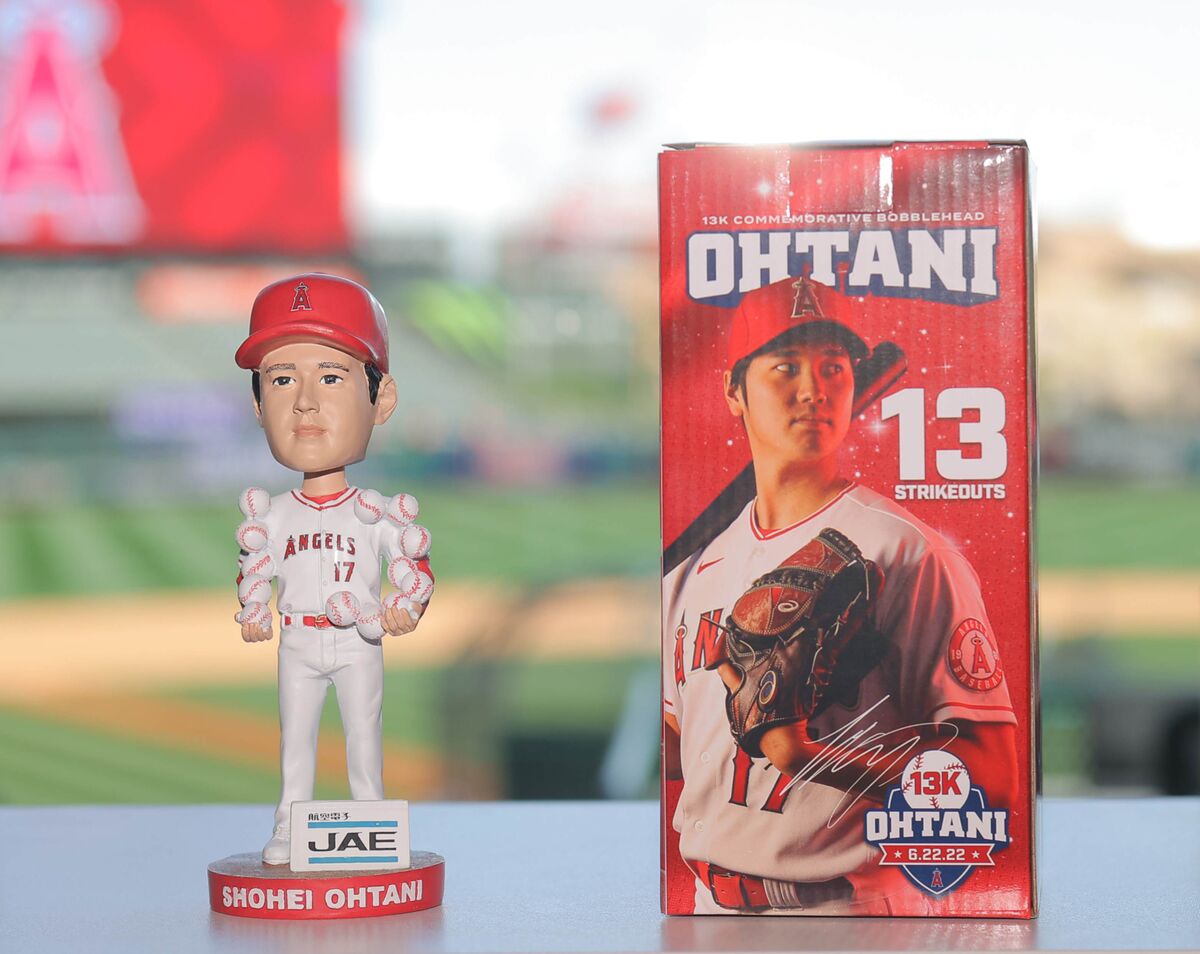 新品・未開封】大谷翔平サイクルヒット記念ボブルヘッド球場限定配布品！