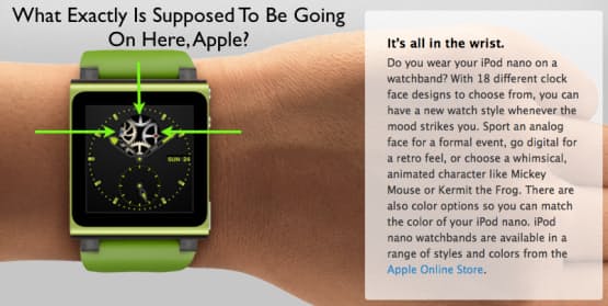 Apple iPod Nano Now Available With Mickey Mouse Dial, Also Cheesy