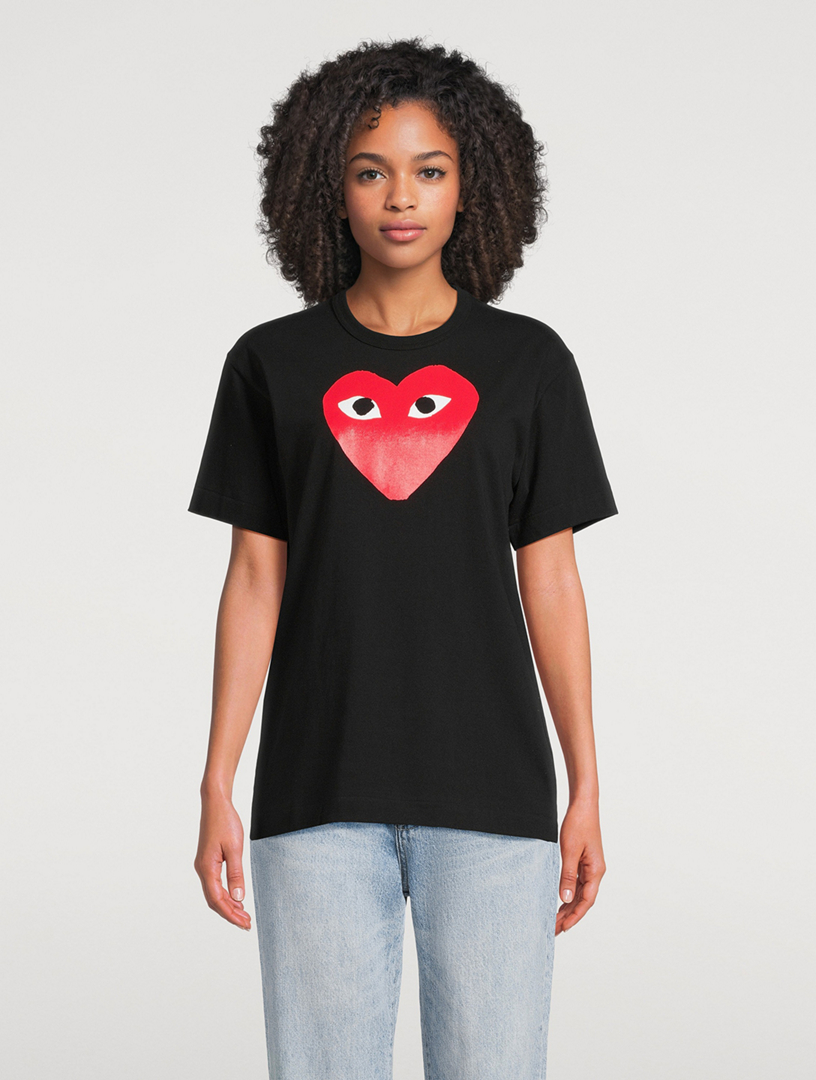 COMME DES GARÇONS PLAY Graphic Heart T-Shirt | Holt Renfrew