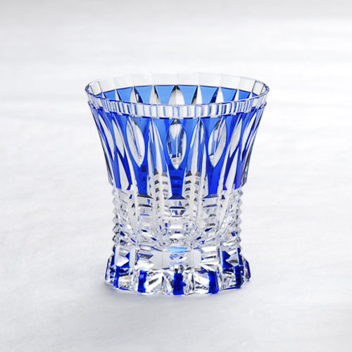 江戸切子 堀口硝子 最高級 金彩ダイヤ文四ツ碗（大） 商品紹介 | 株式