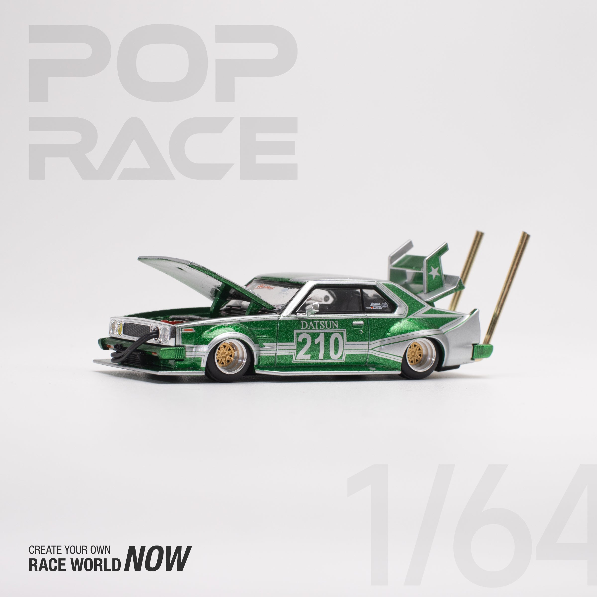 POPRACE 1:64 Skyline C210 Kaido Racer (BOSOZOKU STYLE) PR640061