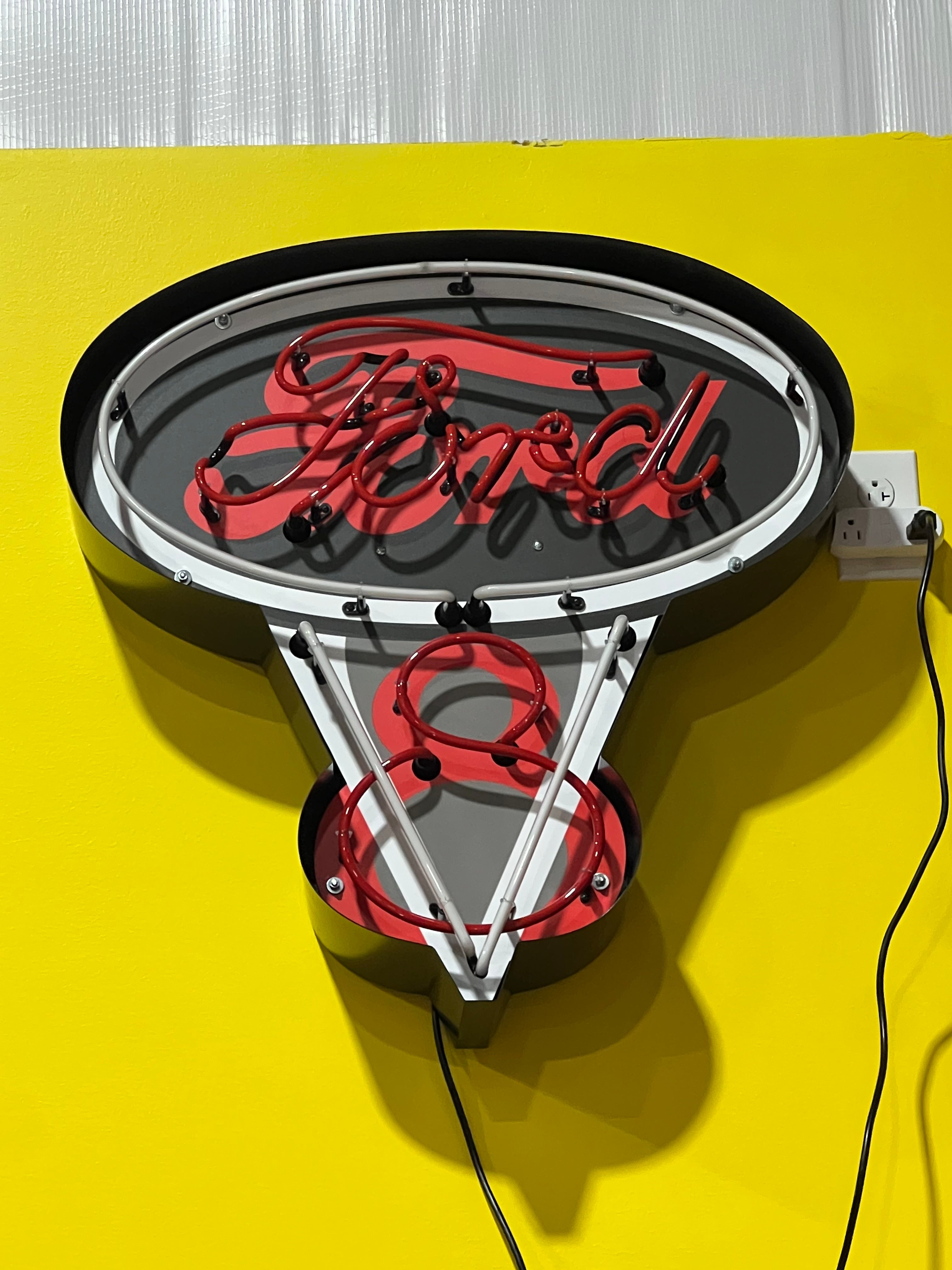 FORD V8 DEALER STYLE NEON CAN SIGN - Ready for Your Garage, Game